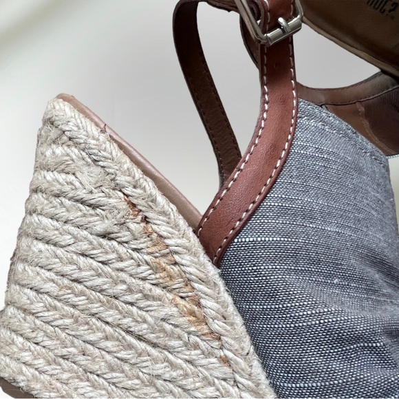 Espadrille wedges with peep toe size 10 - Picture 8 of 8